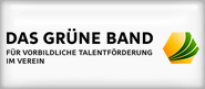 Logo: Das Grüne Band – für vorbildliche Talentförderung im Verein